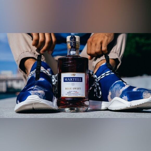 NWOT LIMITED EDITION RARE Martell John Geiger 002 Blue Swift Cloud Camo Sneakers - Picture 11 of 11